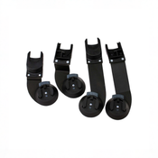 Shop Bumbleride Indie Twin Car Seat Adapters Set for Nuna/Cybex/Maxi Cosi/Clek, Black at GoodBuy Gear