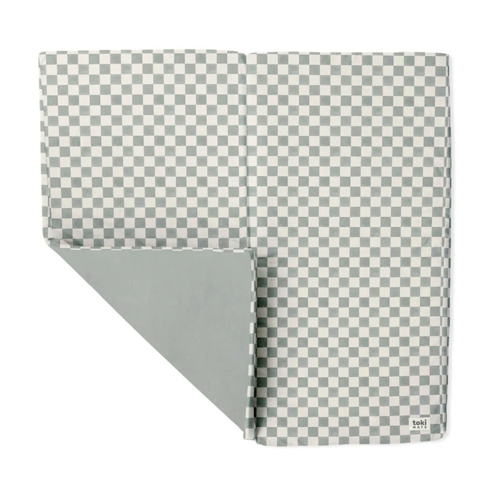 Shop Toki Kids Mega Padded Play Mat 55" x 55", Checker Matcha at GoodBuy Gear