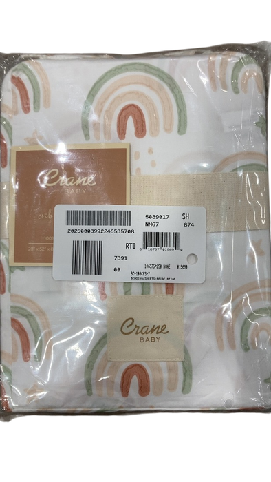 Shop Crane Baby Crib Fitted Sheet, Parker Rainbow at GoodBuy Gear