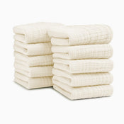 Shop Small Story Cotton Muslin Washcloths, White at GoodBuy Gear