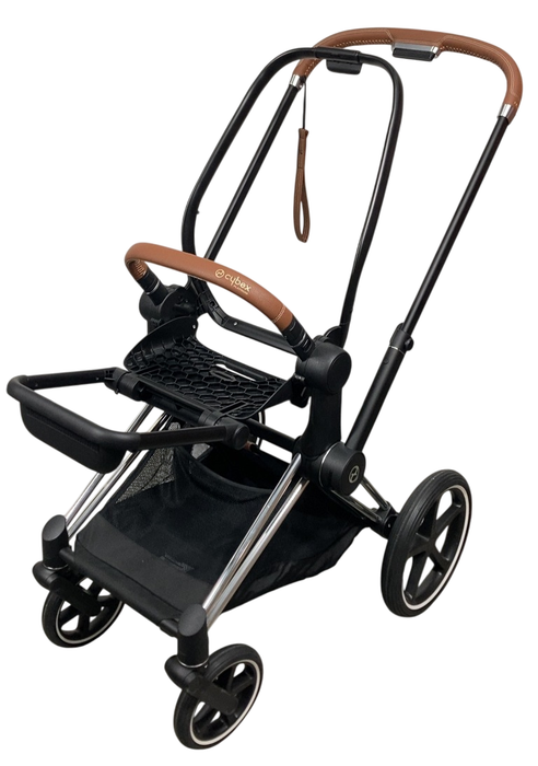 Shop Cybex PRIAM Stroller Frame And Seat, 2019, Chrome/Brown at GoodBuy Gear