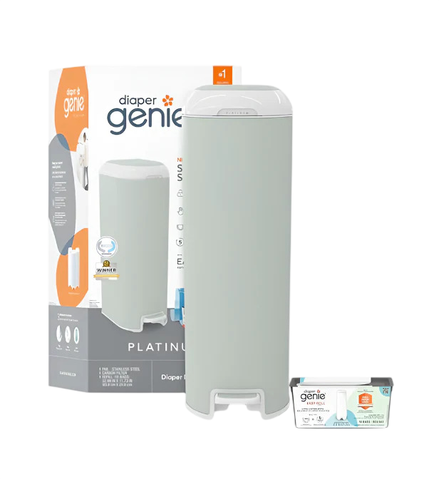 Shop Diaper Genie Platinum Pail Gift Set, Sage Green at GoodBuy Gear