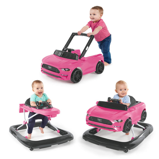 Shop Bright Starts Ways To Play 4-In-1 Baby Activity Walker, Pink, Mustang at GoodBuy Gear