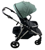 Shop Mockingbird Single to Double 2.0 Stroller, Sage, Windowpane, Silver With Black Leather, 2025 at GoodBuy Gear