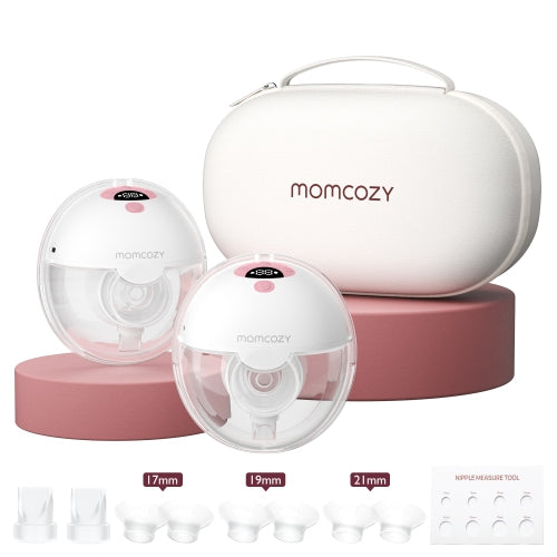 Shop Momcozy All-in-one M5 Double Wearable Breast Pump, Gradiant Pink at GoodBuy Gear