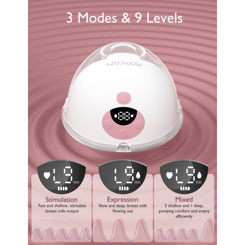 Shop Momcozy All-in-one M5 Double Wearable Breast Pump, Gradiant Pink at GoodBuy Gear