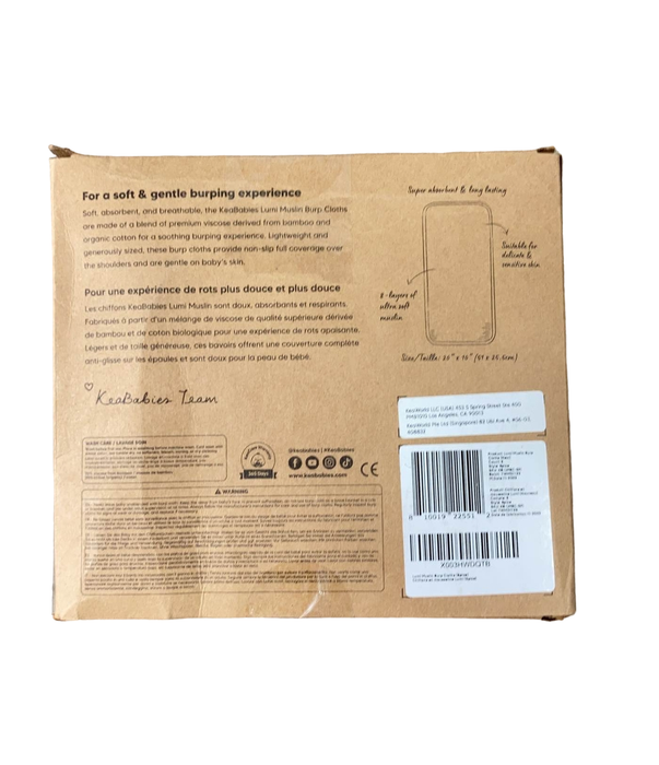 Shop KeaBabies 5-pack Lumi Muslin Burp Cloths, Spice at GoodBuy Gear