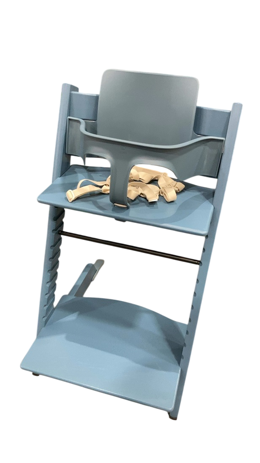 Shop Stokke Tripp Trapp High Chair With Baby Set, 2, Fjord Blue at GoodBuy Gear