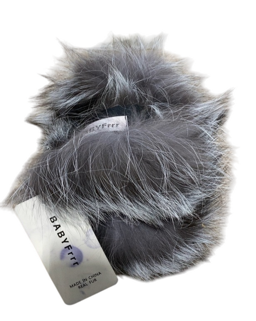 Shop BabyFrrr Faux Fur Stroller Hood Trim, Grey/White at GoodBuy Gear