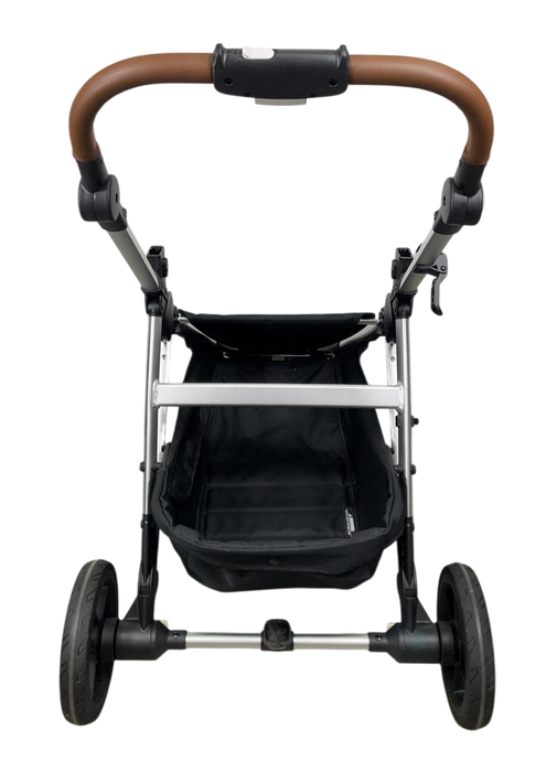 Shop Mockingbird 2.0 Single to Double Stroller Frame, Silver With Penny Leather, 2024 at GoodBuy Gear