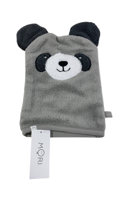 Shop Mori Animal Towel Mitt, Grey Panda at GoodBuy Gear