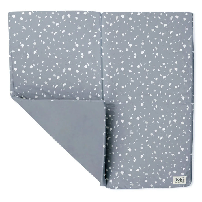 Toki Kids Standard Padded Play Mat 40" x 40", Terrazzo Slate