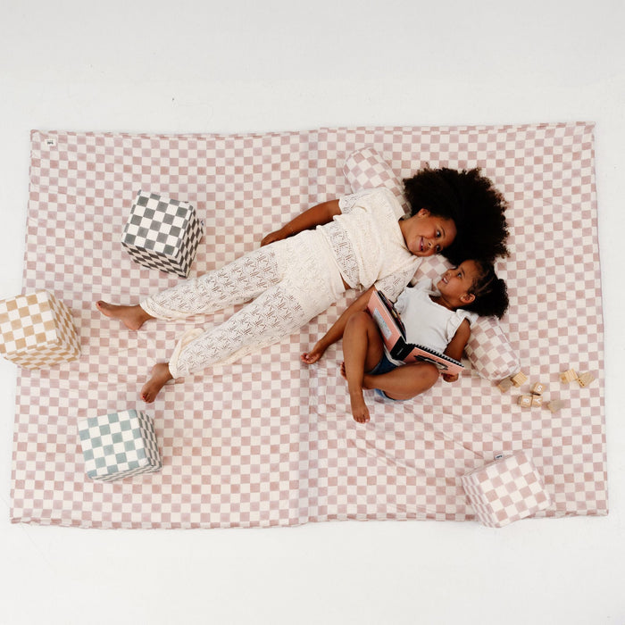 Toki Kids Checker Gumdrop Organic Cotton Mat