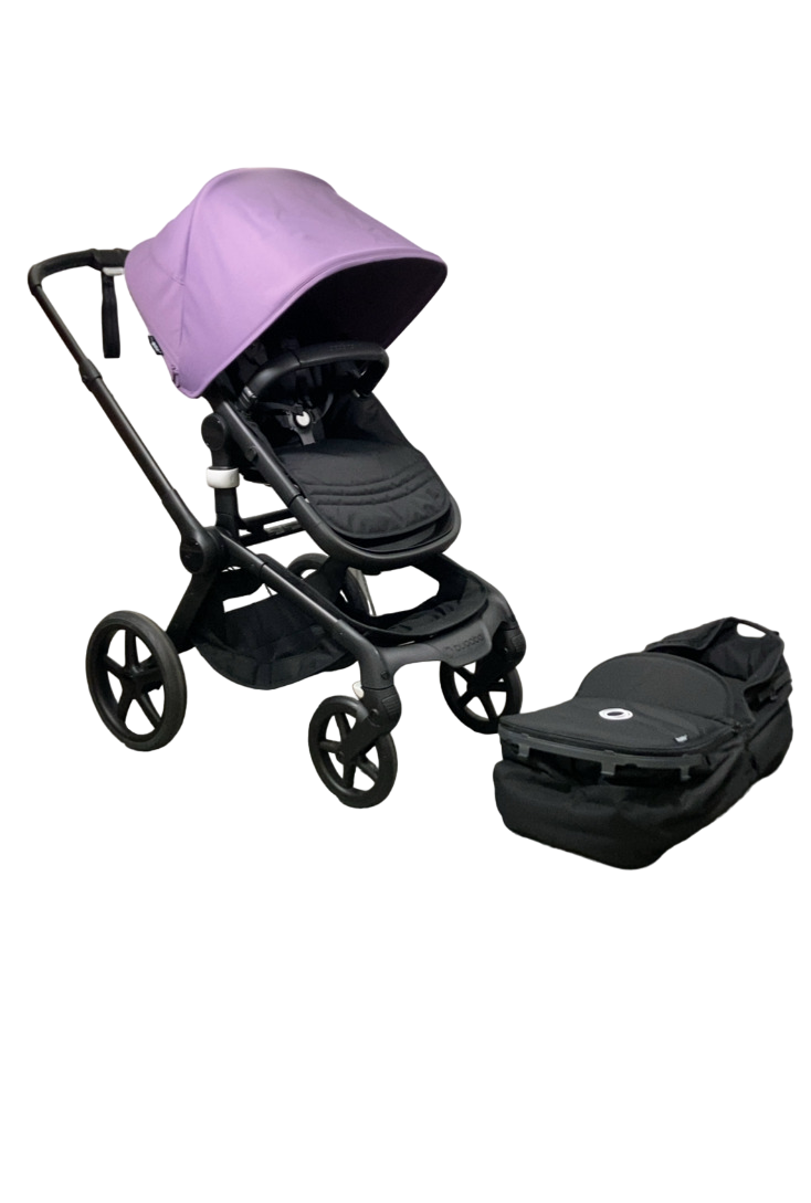 Bugaboo Fox 5 Stroller, 2023, Astro Purple, Midnight Black, Black Frame