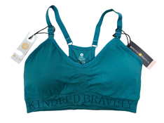 used Kindred Bravely Sublime Nursing Sports Bra, Teal , Regular, Medium