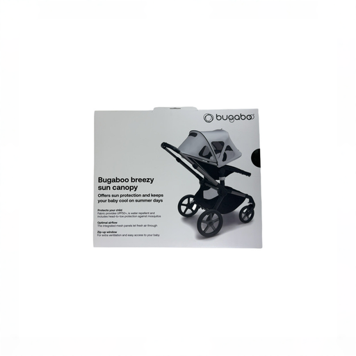 Shop Bugaboo Breezy Sun Canopy for Fox 2/Fox 3/Cameleon3/Lynx, Midnight Black at GoodBuy Gear