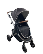 used Mockingbird Single Stroller, 2021, Black, Watercolor Drops, Silver With Penny Leather