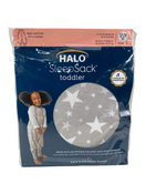 Shop Halo Toddler SleepSack Wearable Blanket, 12-24 Months, Cotton, Grey In the Stars, TOG 1.0 at GoodBuy Gear