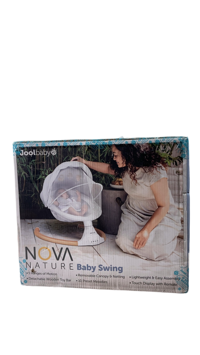 Shop Jool Nova Nature Baby Swing, Wood/White at GoodBuy Gear