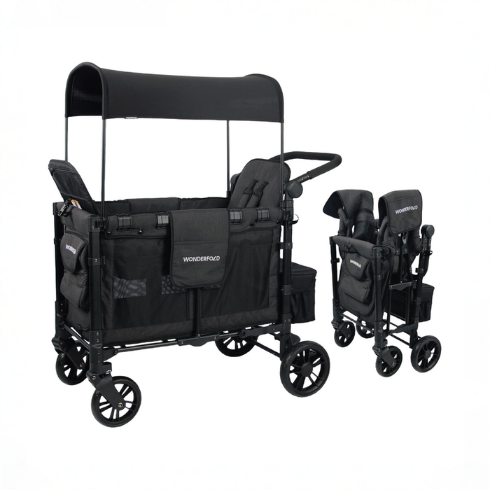 Shop Wonderfold W2 Elite Multifunctional Stroller Wagon, 2025, Volcanic Black at GoodBuy Gear