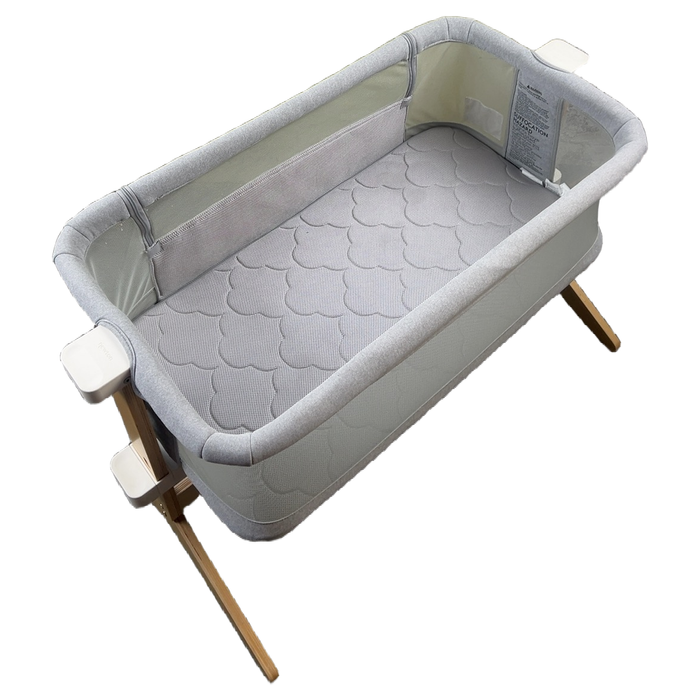 Shop Newton Bassinet And Bedside Sleeper, Grey/Birch at GoodBuy Gear