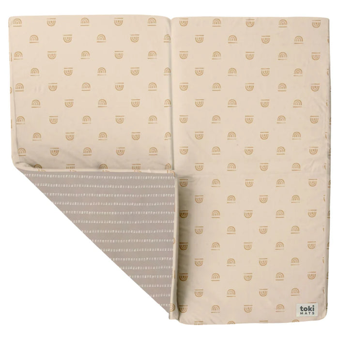 Shop Toki Kids Standard Padded Play Mat 40" x 40", Rainbow peach at GoodBuy Gear