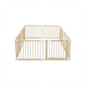 Shop Comfy Cubs Foldable Baby Gate Playpen, Natural Wood at GoodBuy Gear