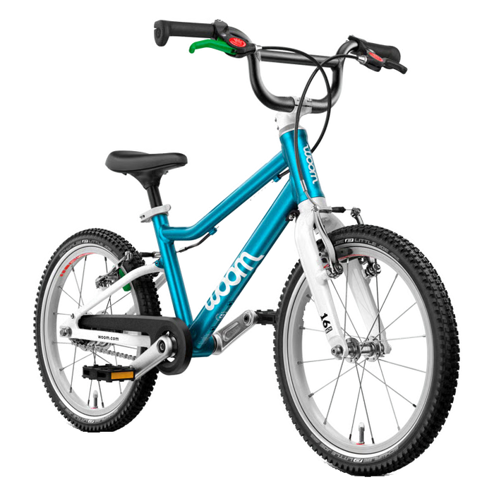 Shop Woom GO 3 Bike "16, AUTOMAGIC, Metallic Blue at GoodBuy Gear