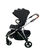 secondhand Mockingbird Single to Double 2.0 Stroller, 2023, Silver with Penny Leather, Windowpane, Black