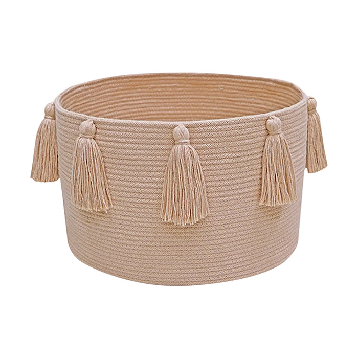 Lorena Canals Tassels Basket, Rose