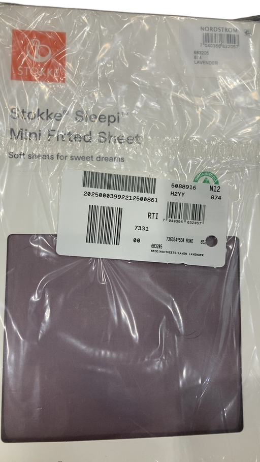 Shop Stokke Sleepi Mini Fitted Sheet, V3, Lavender at GoodBuy Gear