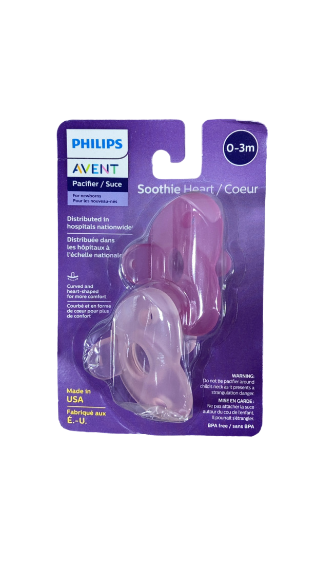 Philips Avent Soothie Pacifiers, 0-3 Months, Pink/Purple, 2 Pack ...