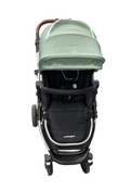 Shop Mockingbird Single 2.0 Stroller, 2025, Sage, Silver With Black Leather, Windowpane at GoodBuy Gear