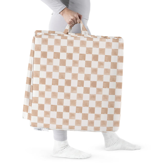 Toki Kids Vegan Leather Cover, Checker Toffee, Epic