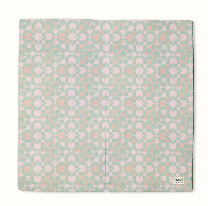 Toki Mats Padded Play Mat, Green Tile Mat