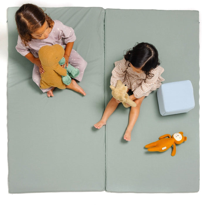 Toki Mats Padded Play Mat Cover, Sage Jersey Cover