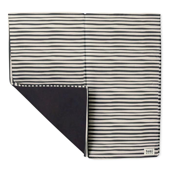 Toki Kids Standard Padded Play Mat 40" x 40", Bold Stripe
