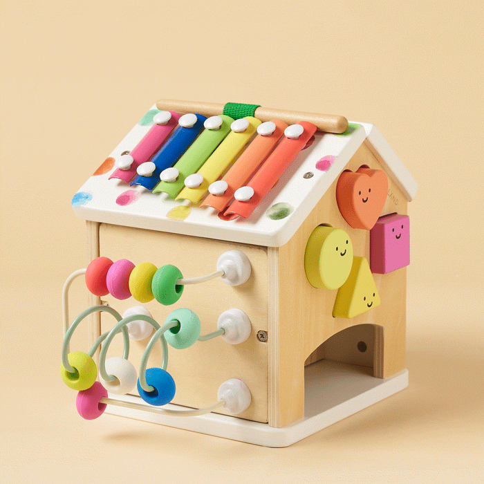 Tiny Land Cottage Activity Cube, Rainbow