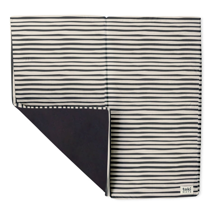 Toki Mats Padded Play Mat Cover, Bold Stripe Mat