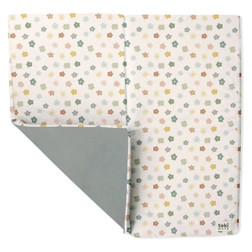 Shop Toki Kids Vegan Leather Mat Standard, Playful Posies at GoodBuy Gear
