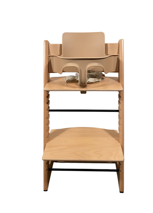 Stokke Tripp Trapp High Chair With Baby Set And Cushion, Natural, Mosaic Green