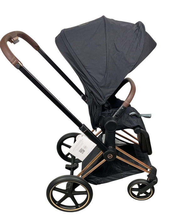 Shop Cybex PRIAM Stroller, Rose Gold, Sepia Black, 2024 at GoodBuy Gear