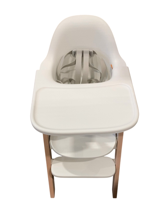 Shop Mockingbird High Chair, 2.0, Natural Beech, White at GoodBuy Gear