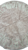 Shop Lorena Canals Round ABC Washable Rug 5', Vintage Nude at GoodBuy Gear
