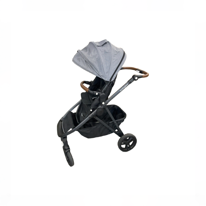 Shop DRAFT - Mockingbird Single to Double 2.0 Stroller, 2025, Black With Penny Leather, Heather grey, Solid Grey at GoodBuy Gear