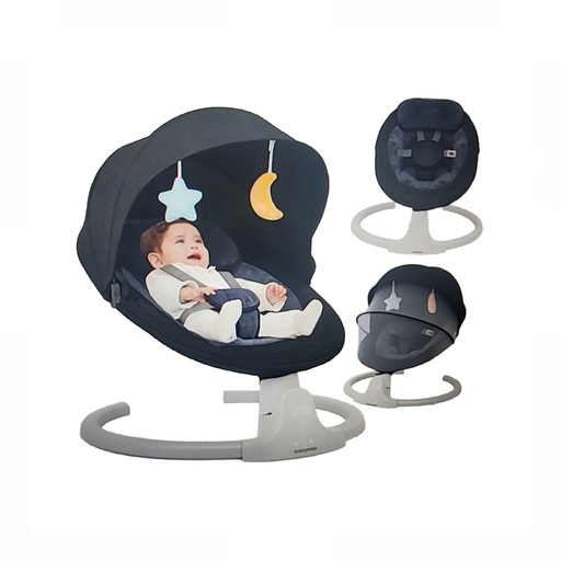 Shop Babyeap Motorized Baby Swing with Music and Remote Control, Black at GoodBuy Gear