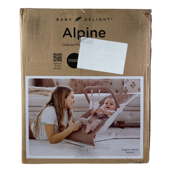 Shop Baby Delight Alpine Deluxe Portable Bouncer, Organic Mocha at GoodBuy Gear
