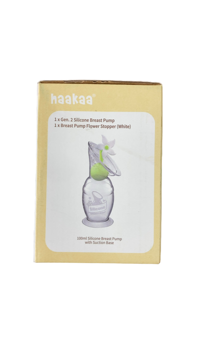Shop Haakaa Silicone Breast Pump And Flower Stopper Set at GoodBuy Gear