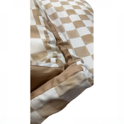 Shop Toki Kids Mega Padded Play Mat 55" x 55", Checker Toffee at GoodBuy Gear