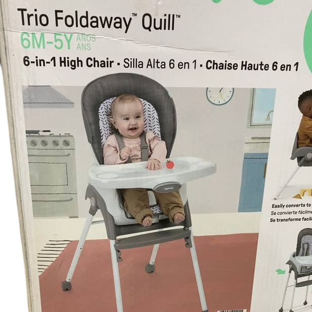 Shop Ingenuity Trio Foldaway 6-in-1 High Chair, Quill at GoodBuy Gear